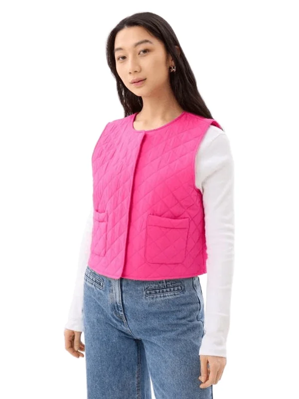Pcsaria Short Quilt Vest