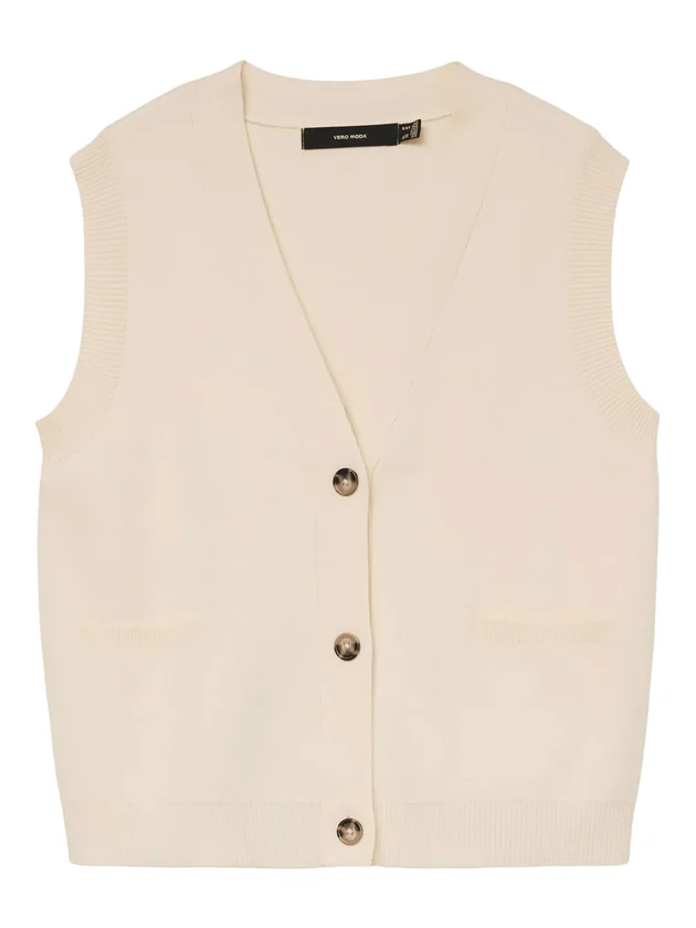 Saba Sl V Neck Button Vest