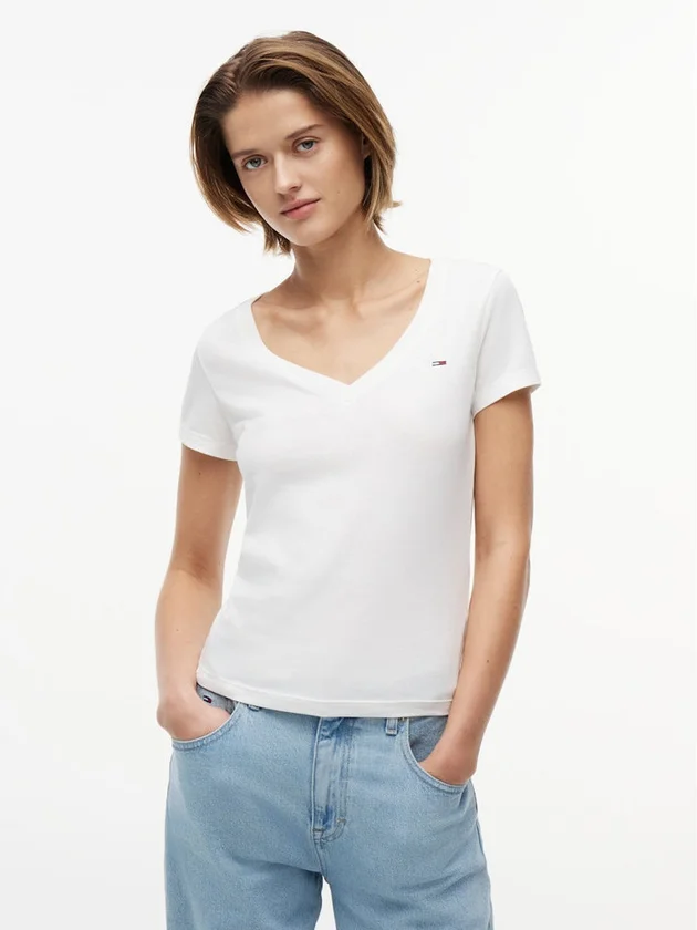 Slim V Neck Tee
