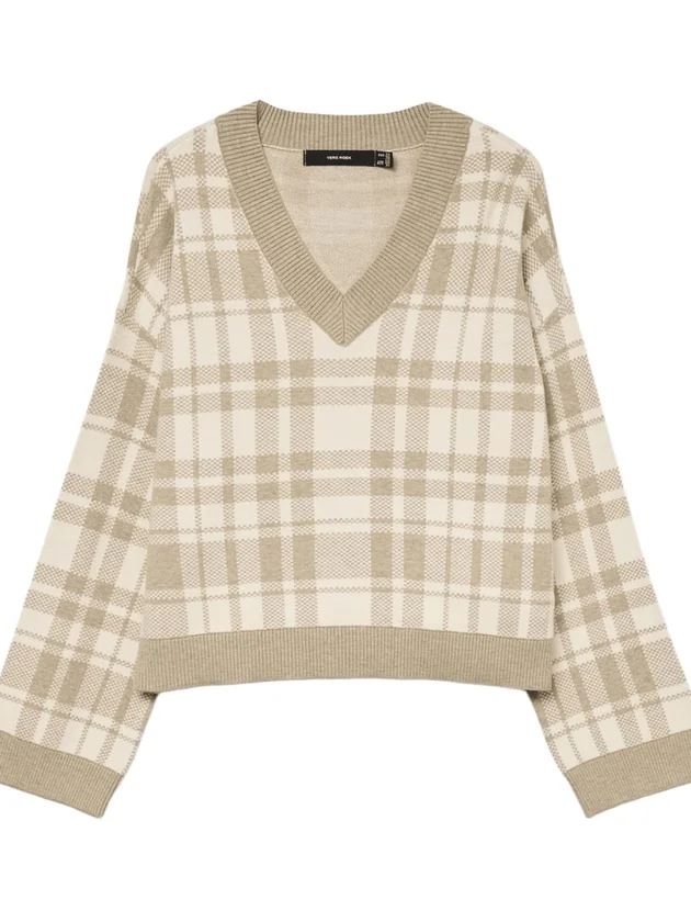 Vmgold Art LS V Neck Pullover