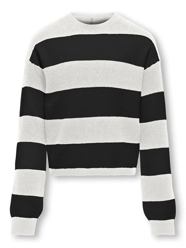 Life Short L S Stripe Knt Noos