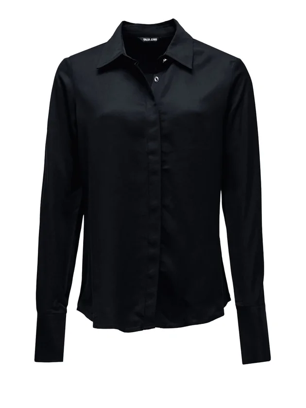 Basic Shirt W Gold Buttons