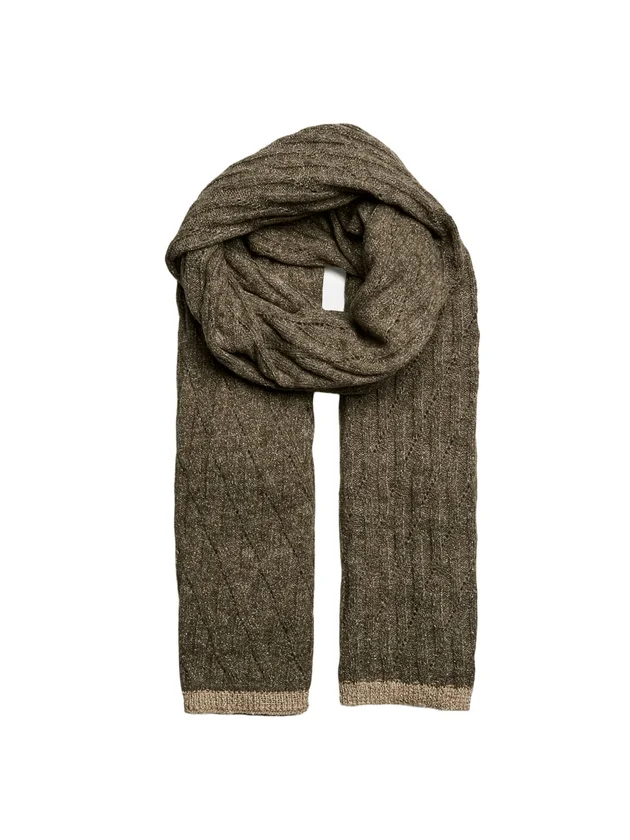 Johanna Long Cable Scarf Lurex