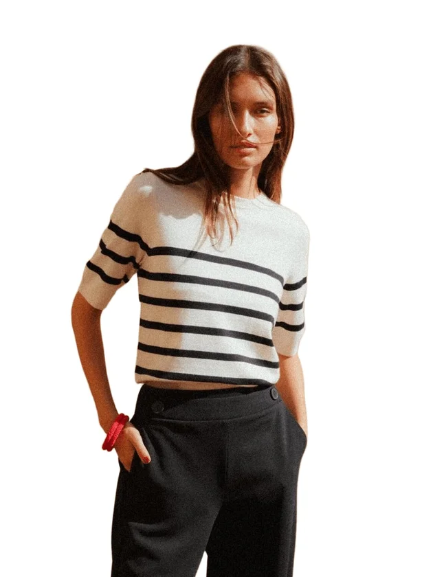 Saba Plain Ss O Neck Pullover Ga Noos