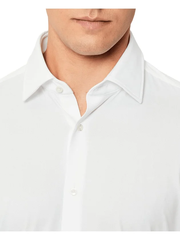 Chemise Col Kent Slim Micro-Motif Stretch