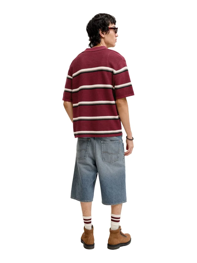 Jormaine Knit Stripe Polo Sn