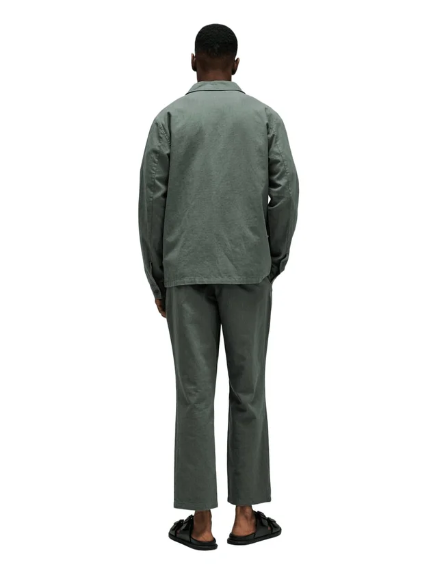 Overshirt Cotton Linen Washed Effect