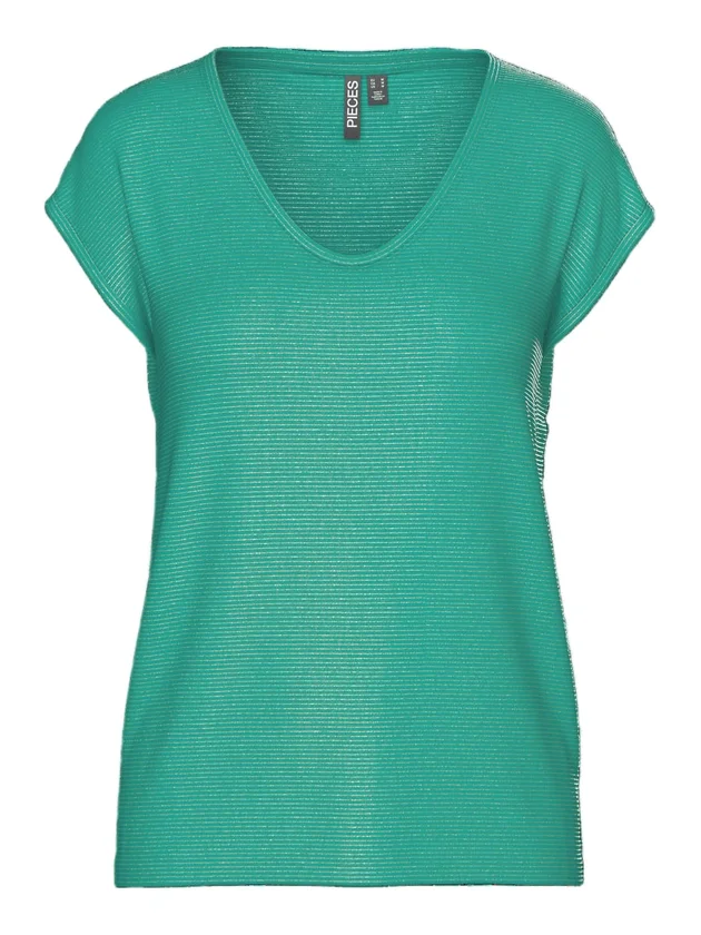 Pcbillo Tee Lurex Stripes