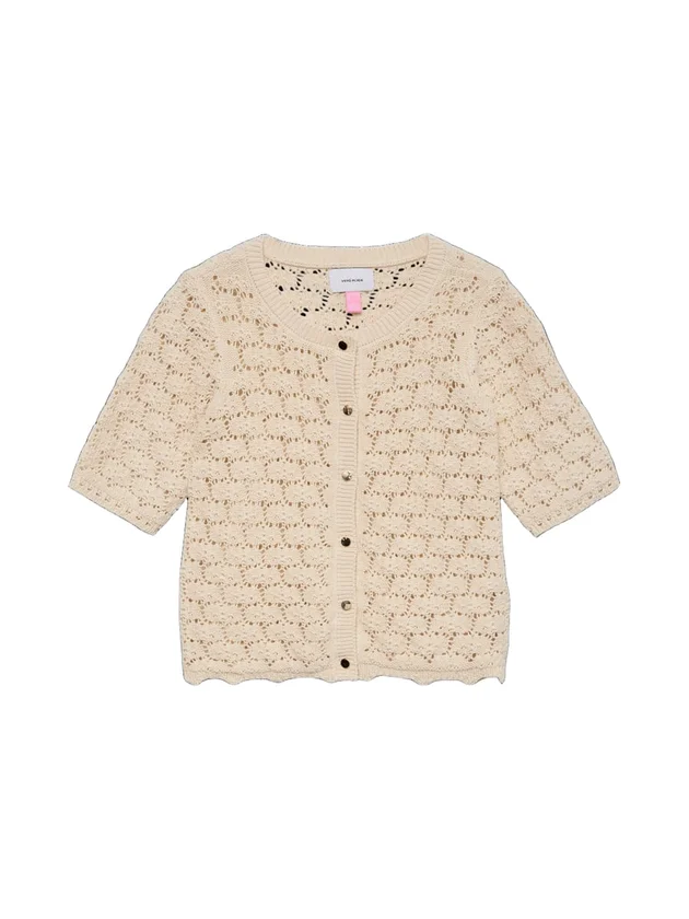 Vmkora 2/4 O Neck Button Cardigan E