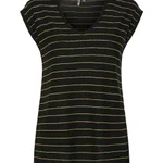 BLACK / WIDE GOLD LUREX