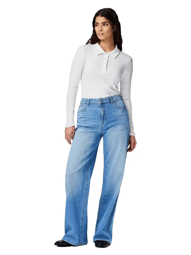 Silke Mid Wide Jeans Noos