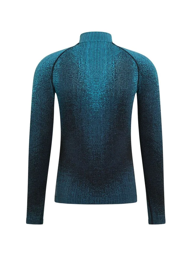 Bl Top Turtle Neck L/S Half Zip