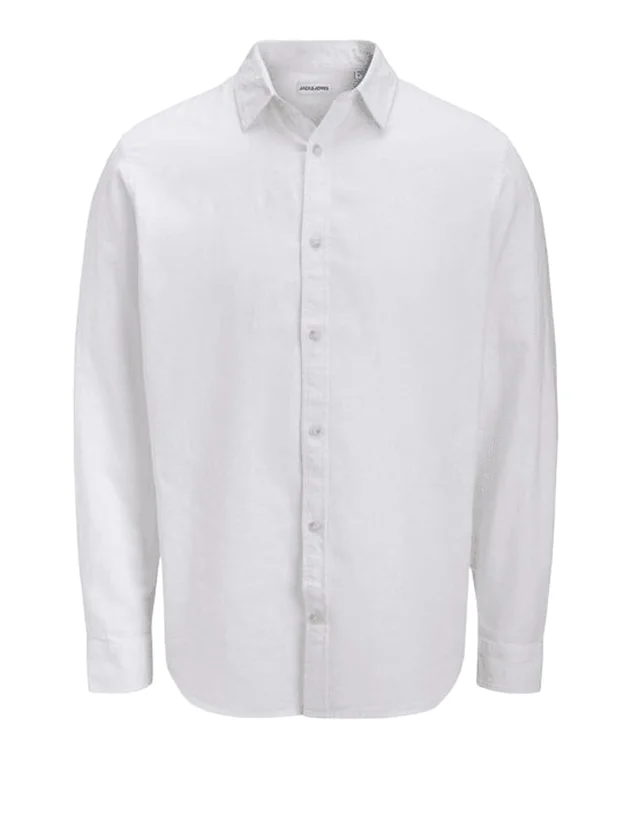 Jjesummer Linen Blend Shirt L S Sn