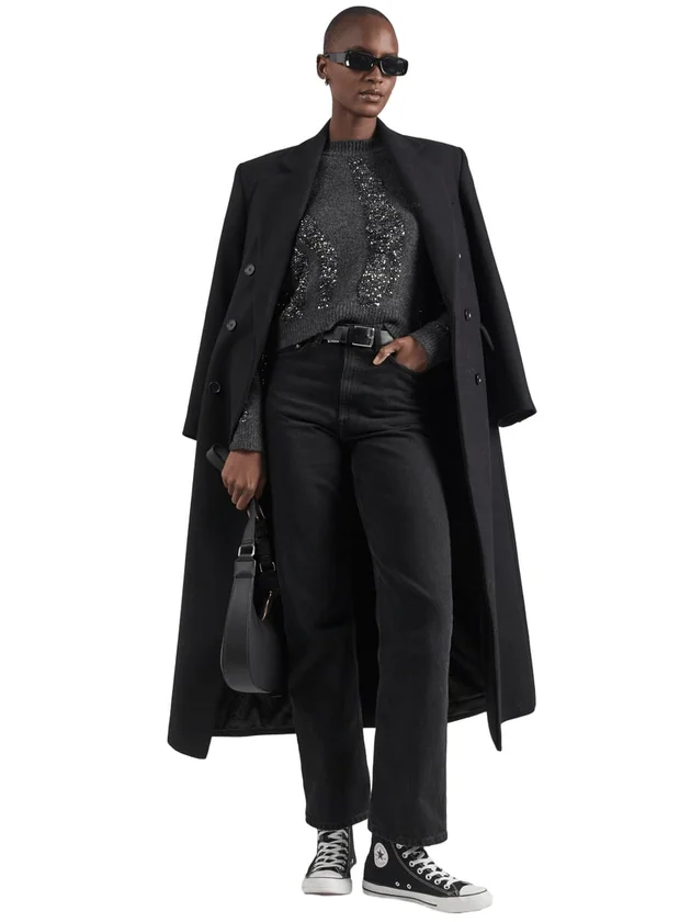 Prada LS O Neck Sequin Knit BC