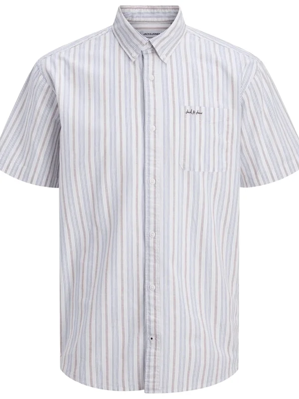 Jjdevin Stripe Shirt Ss