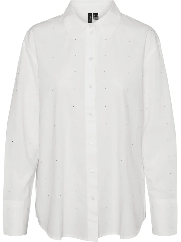 Charlotte Stud LS Shirt Wvn Ga
