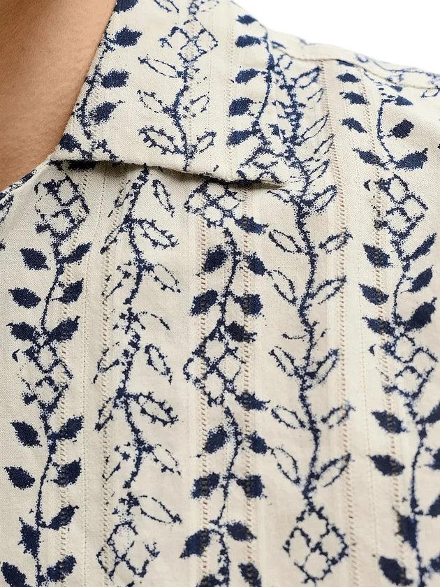 Print Dobby S S Shirt Sn