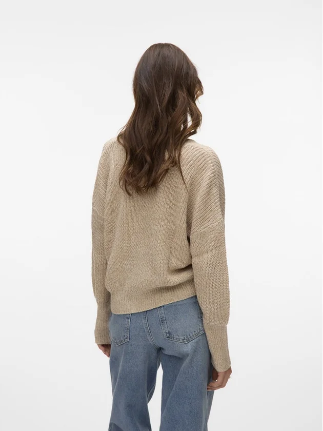 Vmlea Ls V Neck Cuff Cardigan Noos