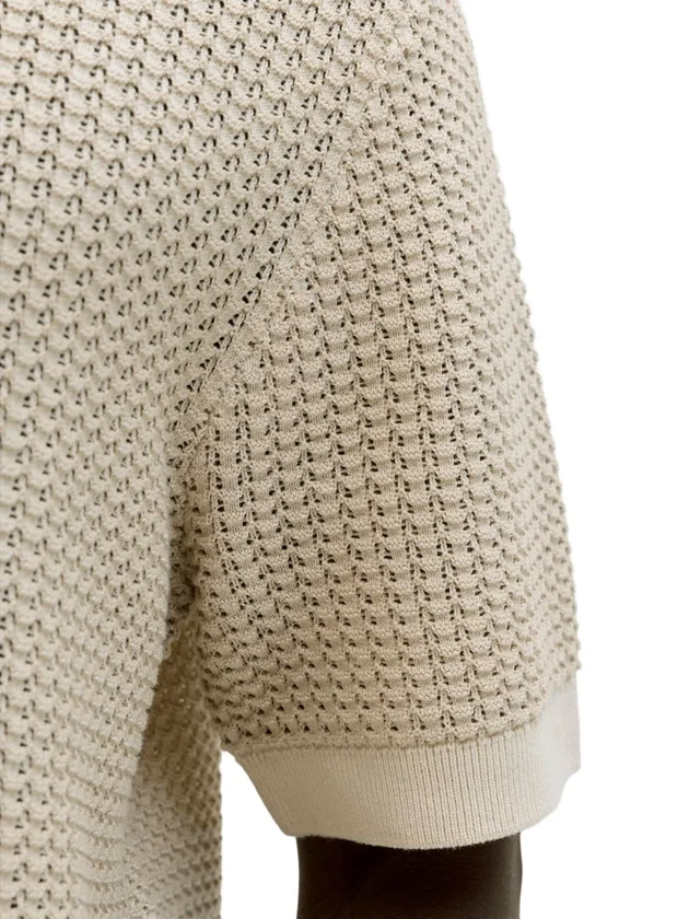 Kingsley Knit Polo Ss Ln