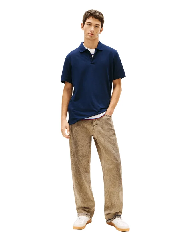 Reg Waffle Polo Ext