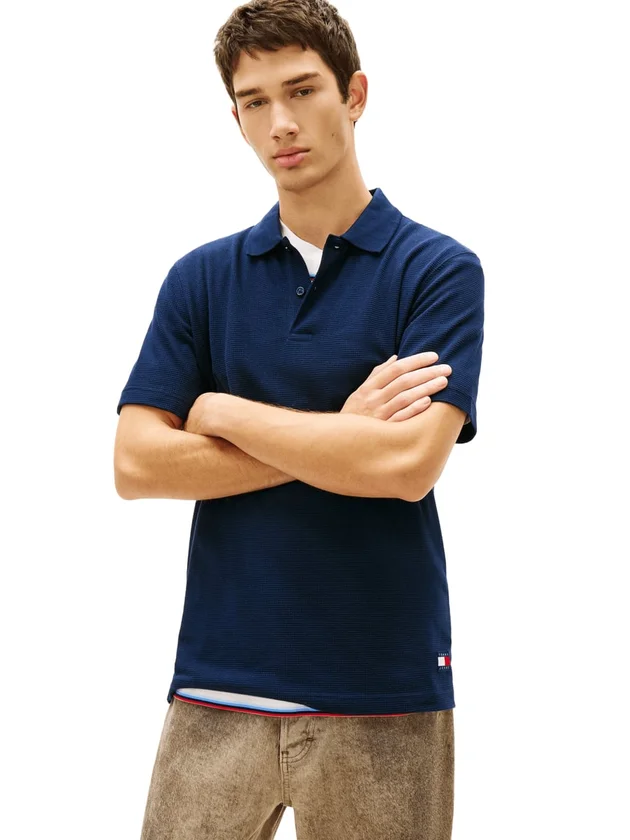 Reg Waffle Polo Ext
