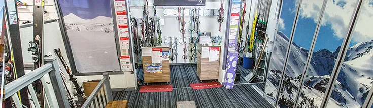 Intérieur du magasin SPORT 2000 LES ANGLES LE SWITCH