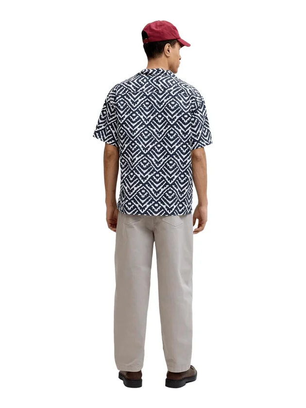 Jjmilo Seersucker Resort Shirt Ss
