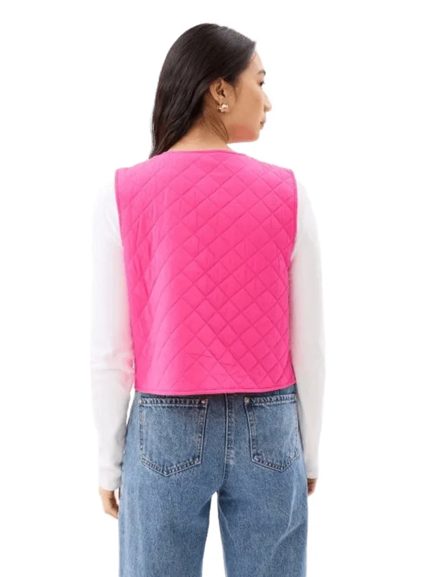 Pcsaria Short Quilt Vest