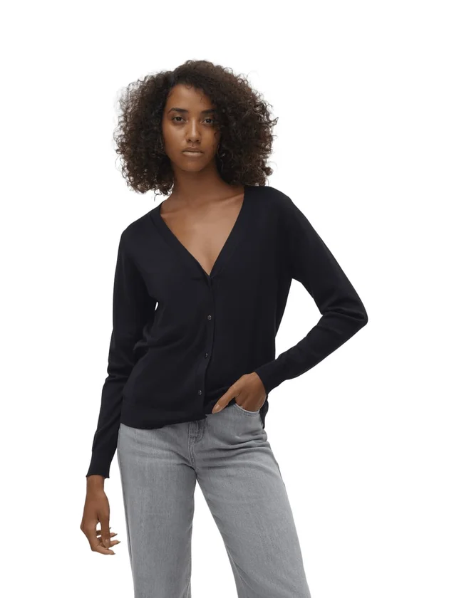 Silje LS V Neck Cardigan Ga Noos