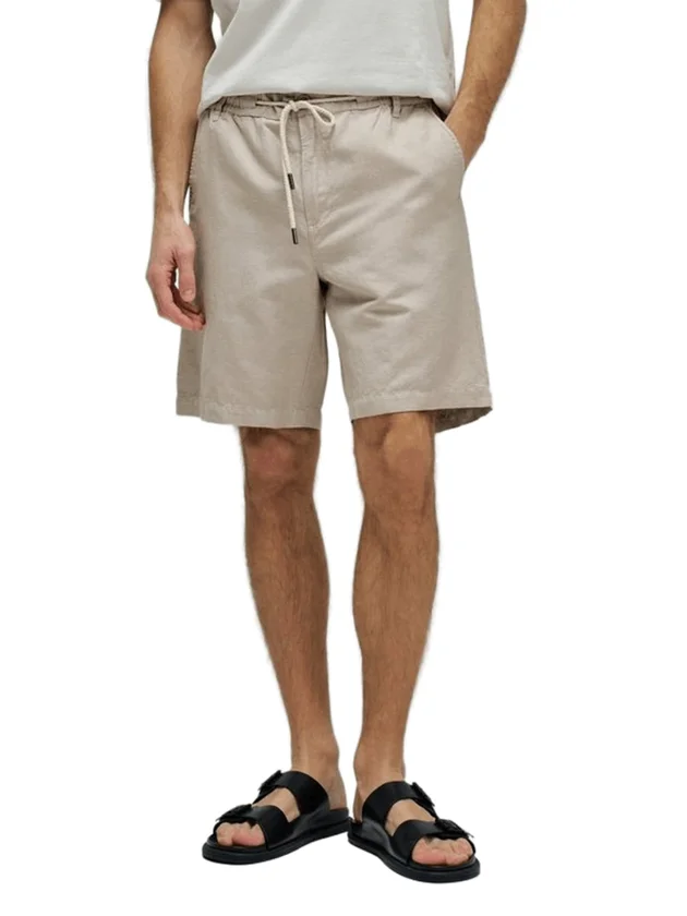 Cotton Linen Shorts Garment Dye Set
