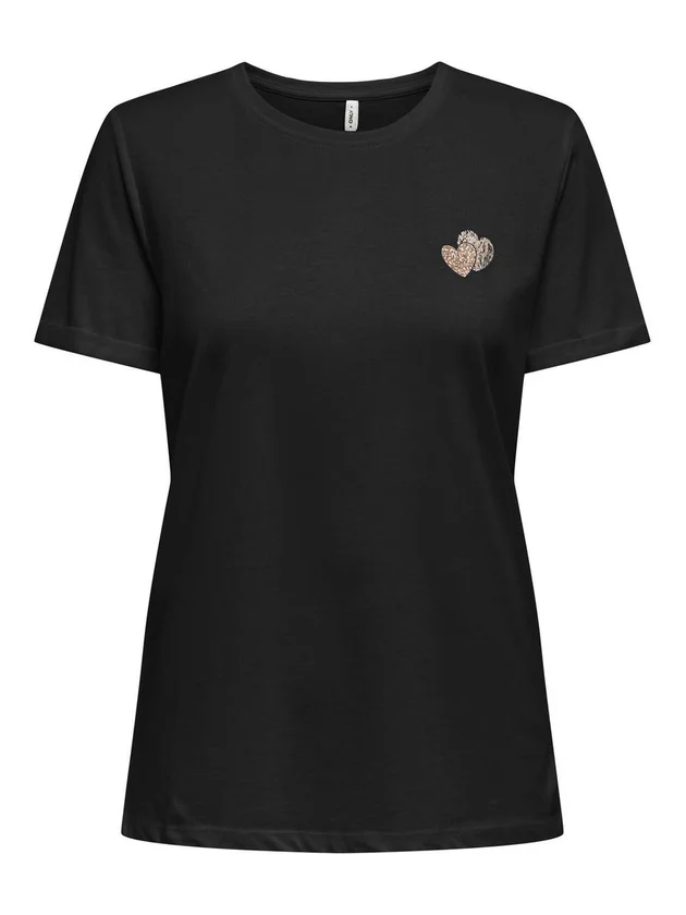 Lenna Hearts O Neck Top