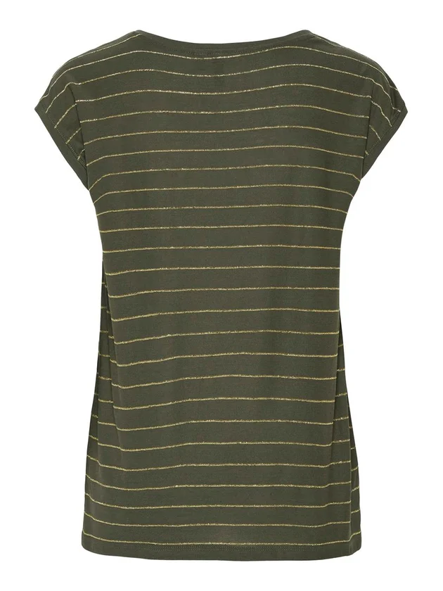 Pcbillo Tee Lurex Stripes