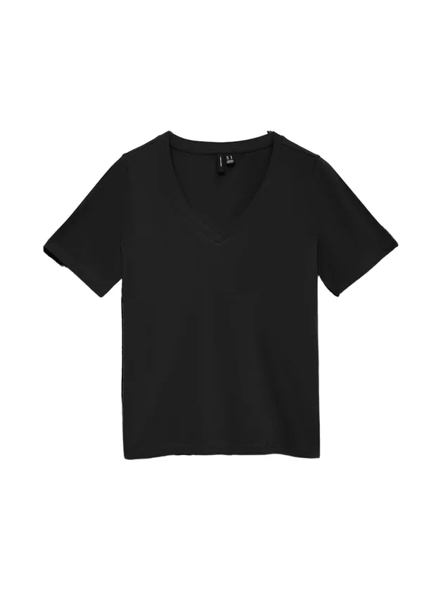 Vmpaulina Ss V Neck T Shirt Jrs Noos