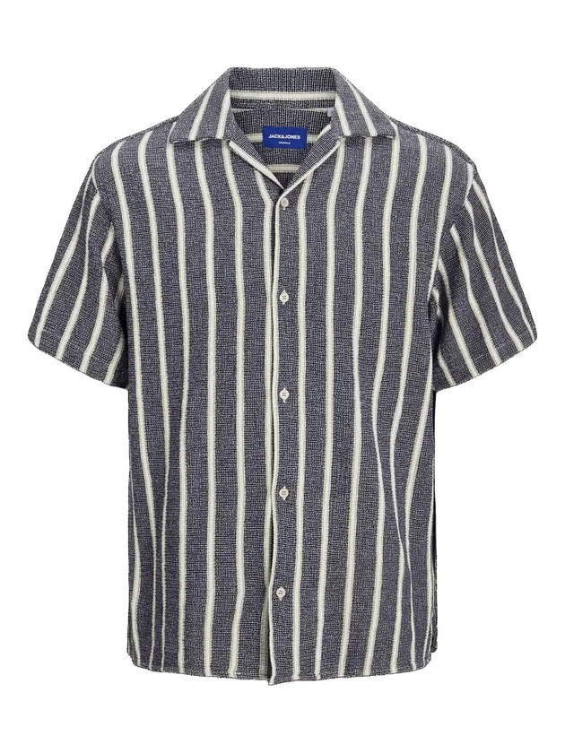 Jjecoba Stripe Resort Shirt Ss Sn