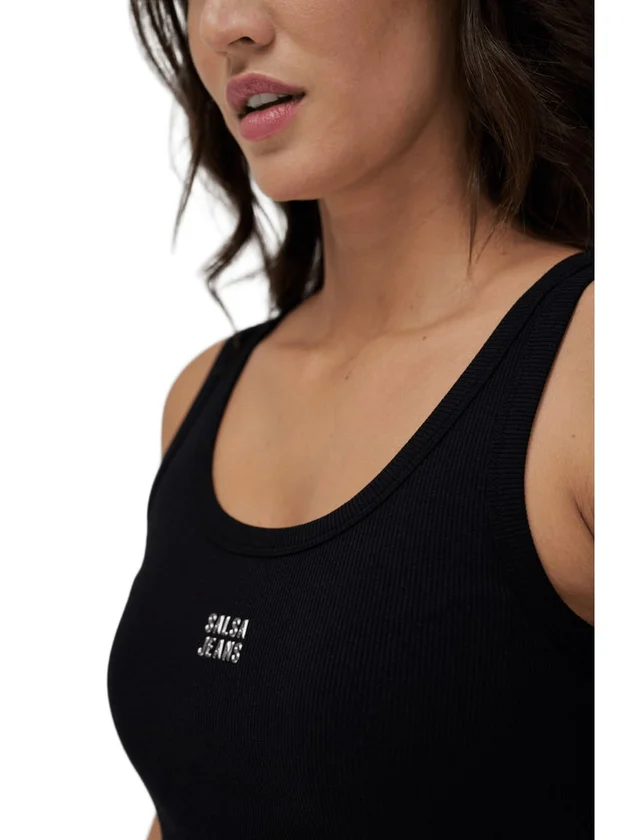 Tank Top With Embroidered Branding