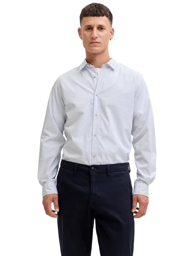Jjmatheo Detail Print Shirt LS