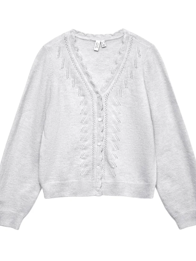 Ls V Neck Cardigan Btq