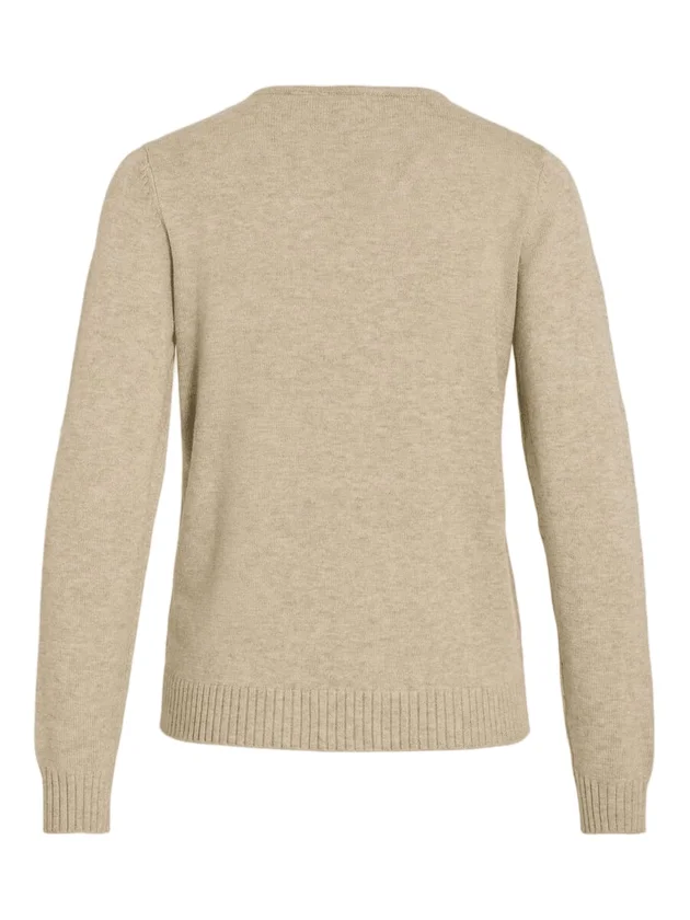 Viril V Neck L S Knit Top Noos