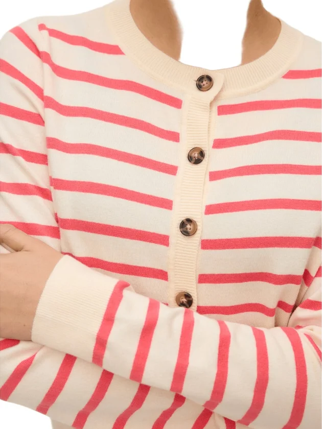 Plain LS O Neck Cardigan