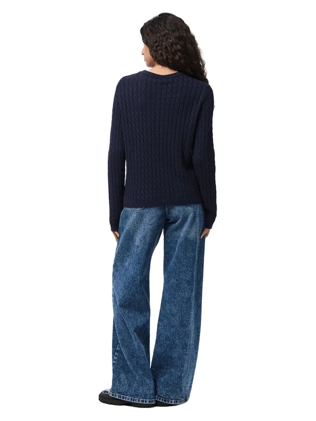 Ls Cable Knit Noos BC