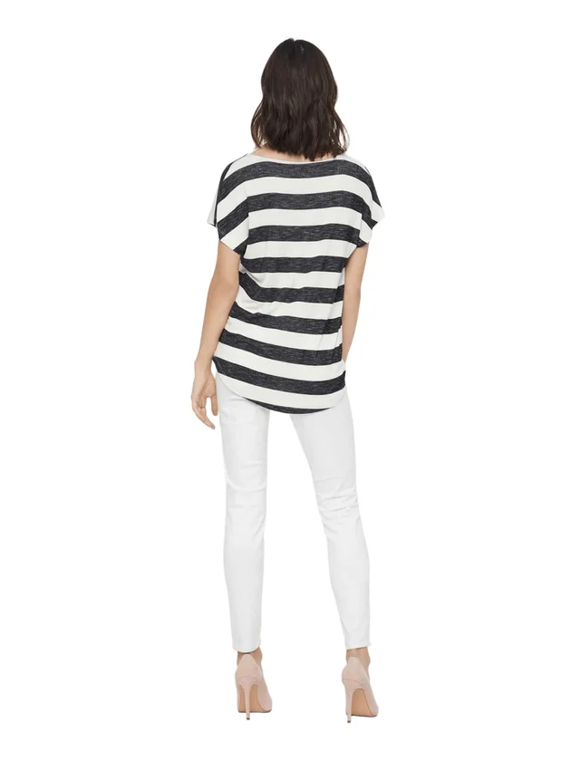 Wide Stripe Sl Top Jrs Noos