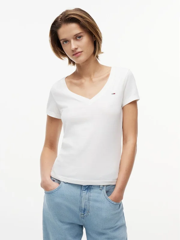 Slim V Neck Tee