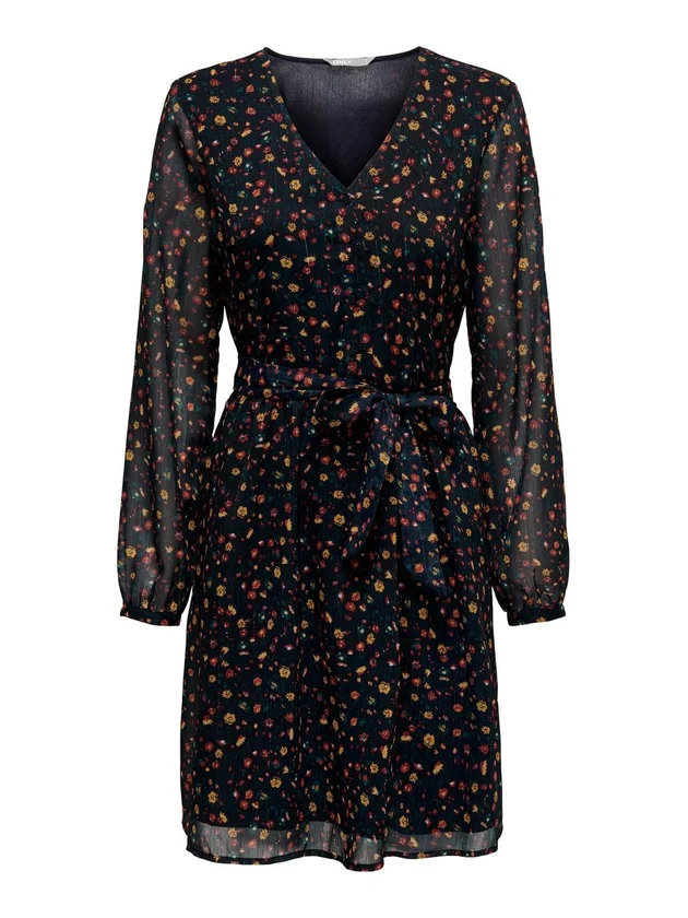 Valerie L S V Neck Dress Ptm