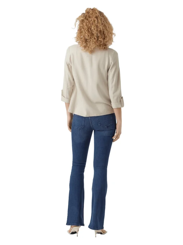Loose Blazer Lin 3/4 Wvn Noos