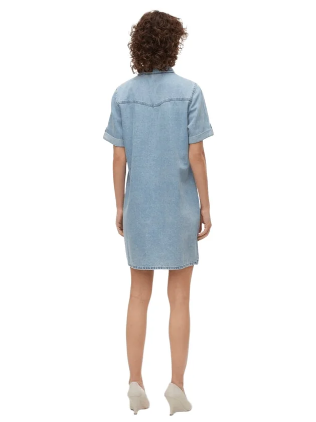 Jennie Ss Short Denim Dress