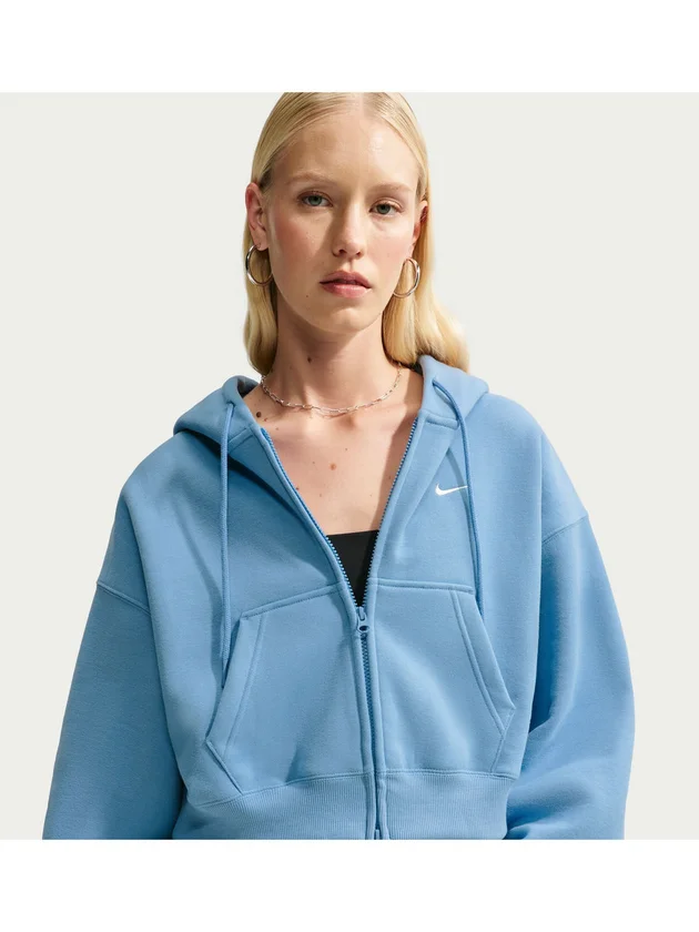 NSW Studio Fleece Midweight Oversized Cropped Full Zip