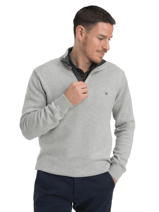 Classic Pull Col Zip