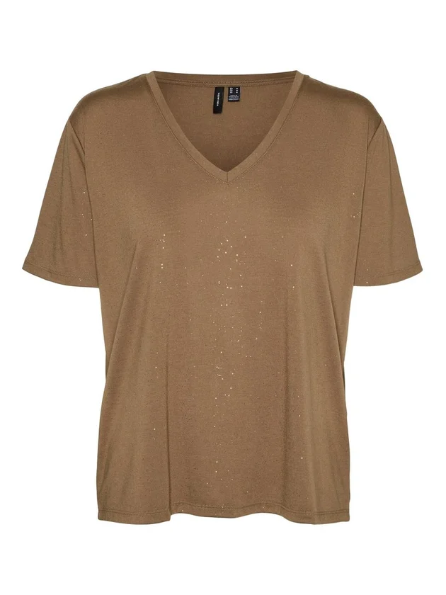 Mamalie S S V Neck Top Jrs Btq