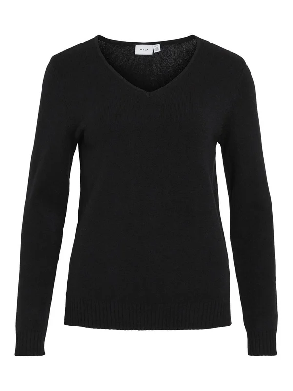 Viril V Neck L S Knit Top Noos