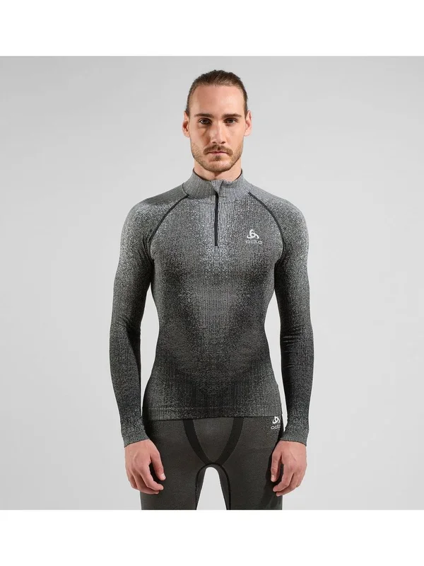 Bl Top Turtle Neck L/S Half Zip